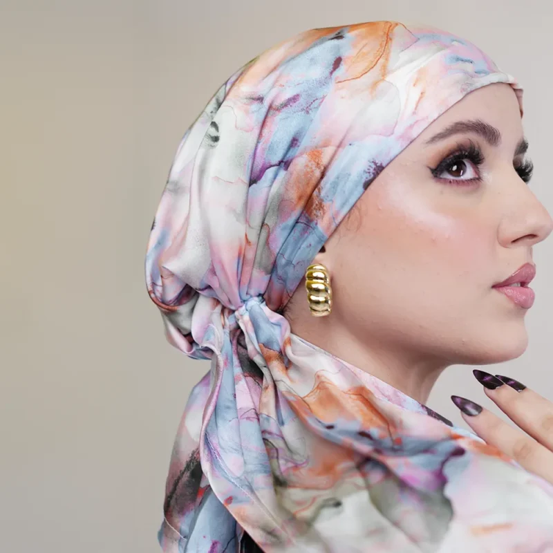 Spanish Turban Printed Stan - rainbow